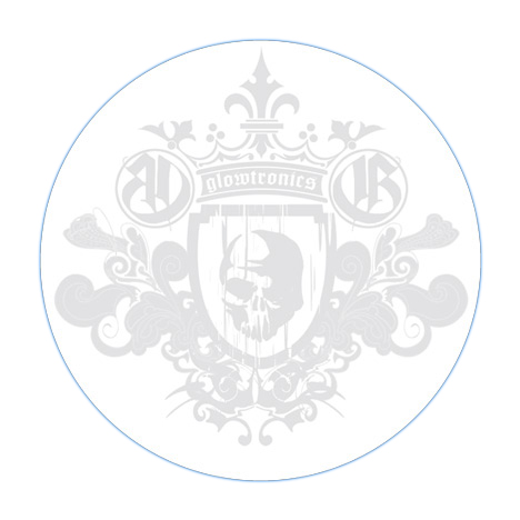 Glowtronics Slipmat Denon King Skull