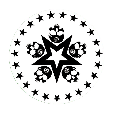 Glowtronics Slipmat Denon Skull Star