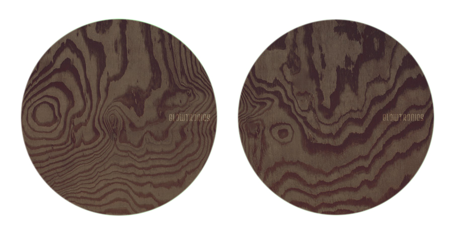 Glowtronics Slipmat Denon Wood Grain